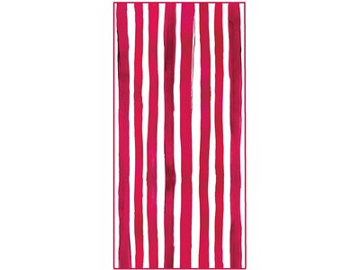 Laura Striped Beach Towel (Red)