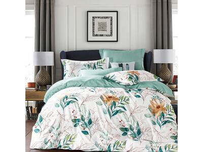 Leslie Floral Leaf Quilt Cover Set