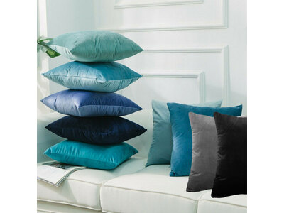 Velvet European Pillowcase 65x65cm Collection (multiple colors)
