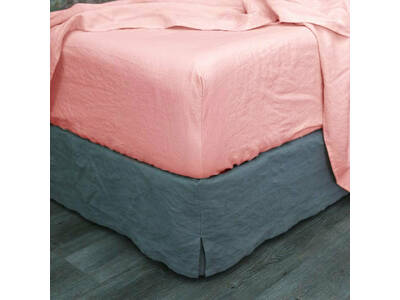 Pink Vintage Washed Fitted Sheet