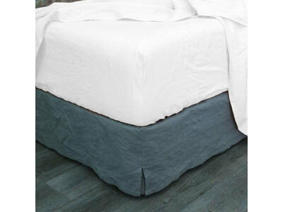 White Vintage Washed Fitted Sheet