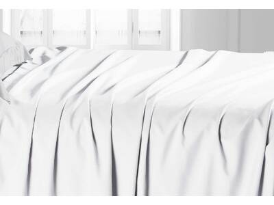 Ricoco Pure White Soft Flat Sheet