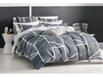 Last Stock - King Size 100% Cotton Hailey Quilt Cover Set