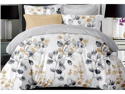 Idina Leaf Pattens Quilt Cover Set