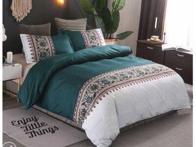 Ethel Teal Quilt Cover Set