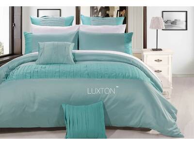 Luxton Molise Aqua Quilt Cover Set - King or Queen Size