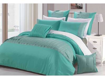 Luxton Molise Turquoise Quilt Cover Set -  Queen Size