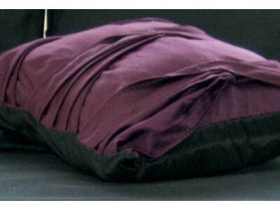 Plume Purple Square Cushion Cover