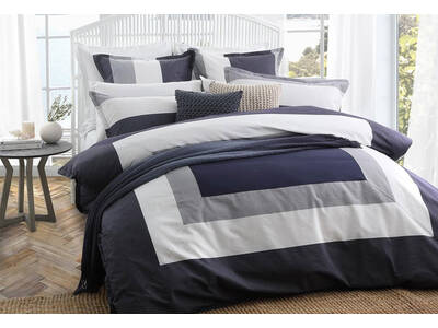 Madden Navy Quilt Cover Set