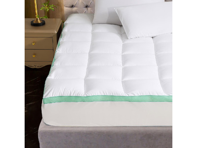 Luxton 1000GSM Bamboo Mattress Topper AirFresh 5CM Gusset Fully Fitted Mattress Topper