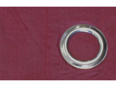 Apartmento Olivia Red Eyelet Curtains (Size: 120x213cm)