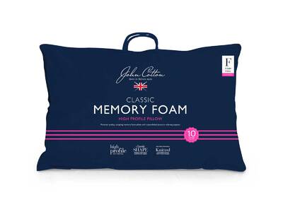 John Cotton Classic Memory Foam Pillow High Profile