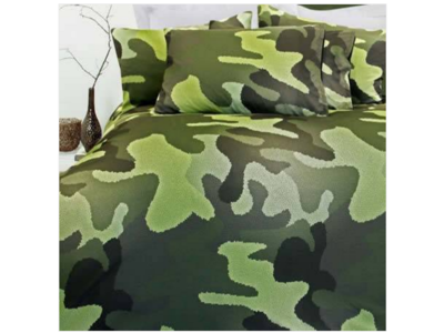 Single Size Camouflage Green Quilt Cover Set (Last One)