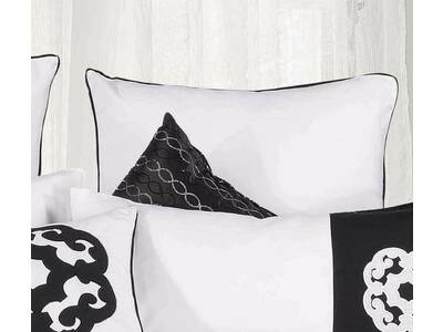 Sabina Black European Pillowcase (twin pack)