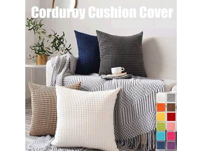 45x45cm Corduroy Cushion Cover (multiple colors)