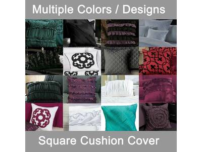 Luxton 45x45cm Square Cushion Cover Collection (single pack)