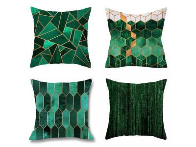 Modern 45x45cm Green Cushion Cover Collection