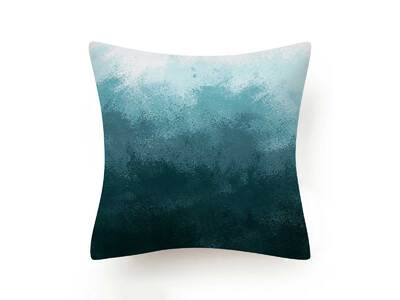 Modern 45x45cm Teal Aqua Square Cushion Cover Collection - 1