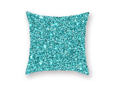 Teal square cushion cover - 8