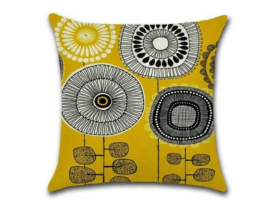 45x45cm Abstract Flower Cushion Cover - 2