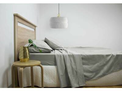 Grey 2500TC Sheet Set Cotton Rich (queen or king size)