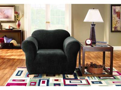 1 SEATER Pearson Stretch Sofa Cover (Ebony)