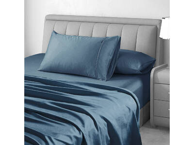 Luxton 1000TC Egyptian Cotton Sheet Set (Indigo Blue)