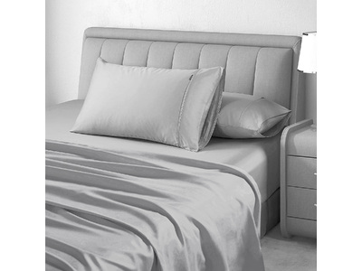 Luxton 1000TC Egyptian Cotton Sheet Set (Light Grey)