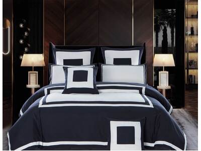 Entella Navy Blue Quilt Cover Set