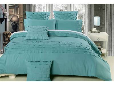 Sens Aqua Quilt Cover Set Duvet Cover By Luxton